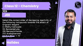 Select the correct order of decreasing reactivity of the following compounds towards the attack o [upl. by Aihsemat]