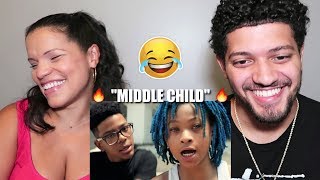 MOM REACTS TO PNB ROCK amp XXXTENTACION quotMIDDLE CHILDquot FUNNY REACTION BLUEFACE FREESTYLE TOO [upl. by Alesi]