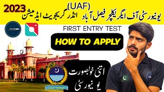 How to Apply for UAF Undergraduate Admission Test  UAF Undergraduate Admissions 2023  FSC HUB [upl. by Madea]