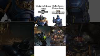 I had to Make This meme  Helldivers 2 X Space Marine 2 [upl. by Einomrah]