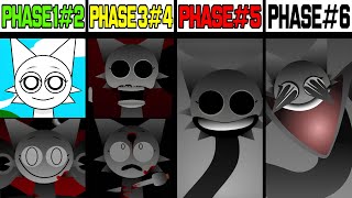 Phase 1 VS Phase 2 VS Phase 3 VS Phase 4 VS Phase 5 VS Phase 6 in Incredibox Sprunki [upl. by Elleniad]