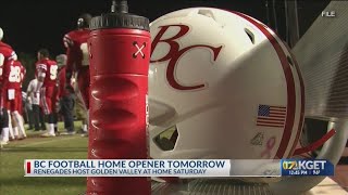 Bakersfield College to host home opener on Saturday [upl. by Jeanelle843]