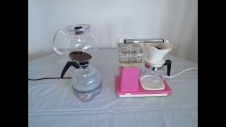 ePebo Siphon vs Pink coffee maker Speed Test [upl. by Dede]