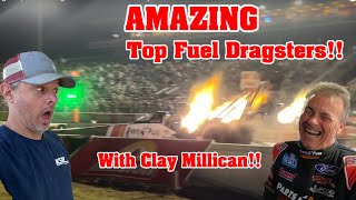 Mind Blowing Top Fuel Dragsters With Clay Millican at the 2024 GatorNationals [upl. by Kind690]