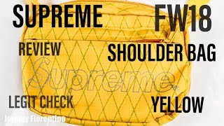 SUPREME SHOULDER BAG FW18 REVIEW LEGIT CHECK [upl. by Satterlee200]