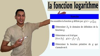 fonction logarithme 2 bac exercices corrigés  fonction logarithme 2 bac primitives exercices [upl. by Joost]