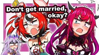 BaeRyS explains why you shouldnt get married IRySHakos BaelzKoseki Bijou  Hololive English [upl. by Manas861]