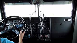 Kenworth W900L  3 Stick Shifting [upl. by Dimphia144]