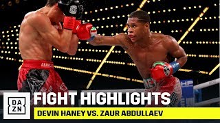 HIGHLIGHTS  Devin Haney vs Zaur Abdullaev [upl. by Marciano377]