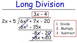 Polynomials  Long Division [upl. by Ahsirk52]