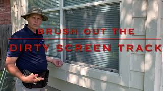 How to install window screens protips DIY howto windowscreen construction [upl. by Nhoj]