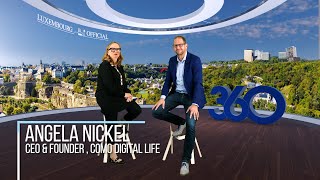 Luxembourg Official Interview with Angela Nickel COMO Digital Life [upl. by Yenterb]