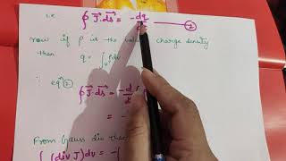 Equation of continuitycharge conservation equationcontinuity of chargesElectrodynamicsnotes [upl. by Lukas]