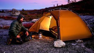 Frosty Night Solo Camping In Cold Temperatures [upl. by Buhler]