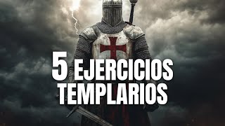 Mejores 5 Ejercicios Fuerza y Ganar Músculo Entrenamiento Templarios Guerreros Medievales  gym [upl. by Annaert]