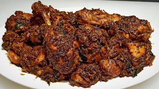 Pepper Chicken Dry  How to make Pepper Chicken  Black Pepper Chicken  Chef Ashok [upl. by Temple]