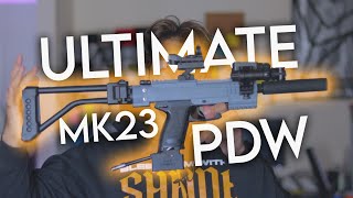 quotTHE ULTIMATE MK23quot 3D Printing in Airsoft MK23 PDWCarbine Kit Design Review [upl. by Nillor]