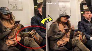 Woman Refuses To Take Bag Off Seat Gets Taught Lesson [upl. by Guss]