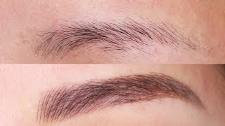 Before amp After Eyebrow Microblading Feathering Tattoo [upl. by Welcy]