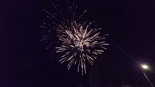 Feuerwerk vom 25 Stadt und Spargelfest in Osterburg 10052024 [upl. by Ycul]