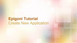 Epigoni  Create New Application [upl. by Aicilif933]