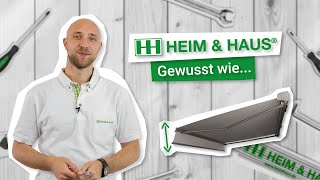 Deluxe Markise Neigungswinkel einstellen I HEIM amp HAUS [upl. by Wieren90]