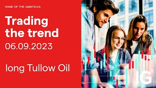 Trading the Trend long Tullow Oil [upl. by Eelsha640]