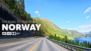 4K Scenic Drive  Driving along the Norwegian mountain and fjord  Road to Hornindal [upl. by Eiclehc]