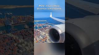 POV quando il tuo amico diventa comandante😂🤣 aviation avgeek aviator airplane funnyshorts pov [upl. by Ajiat]