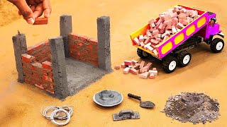 DIY Mini Cow Shed amp Farm Diorama  Build a Mini Tractor amp Water Pump Science Project [upl. by Eanil]