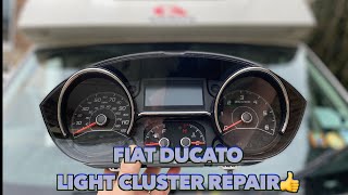 Fiat Ducato based motorhome instrument cluster warning light problem amp fix🙄 [upl. by Avrit174]