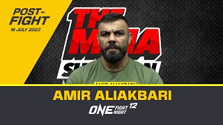 Amir Aliakbari ONE Fight Night 12 PostEvent Interview [upl. by Jeniffer]