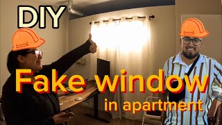 Fake window lighting in office DIY [upl. by Giglio]