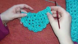 Video tutorial de cómo hacer un Chal o Pañuelo Triangular [upl. by Haodnanehs]