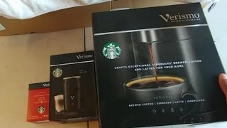 Unboxing and how to use Starbucks Verismo® V Coffee amp Espresso Brewer [upl. by Fita]