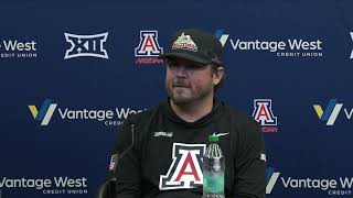 Arizona Football Press Conference  Matt Adkins [upl. by Newkirk]