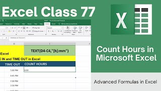 Counting Hours in Excel Using Formulas to Calculate Time [upl. by Tirrej]