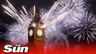 LIVE New Year welcomed in around the world  as Londons display WILL return [upl. by Brinn91]