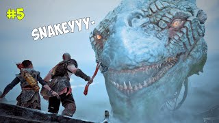 MEETING AN GIANT SNAKE HUSHHHHHHH God of war 5 [upl. by Jensen]