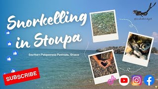 STOUPA  GREECE  PELOPONNESE  SNORKELLING AT STOUPA BEACH [upl. by Edecrem]