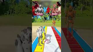 👼Jesus VS 😈Satan dios god jesus christ games funny [upl. by Herculie]