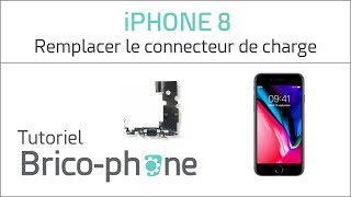 Tutoriel iPhone 8  remplacer le connecteur de charge USB dock [upl. by Noreht]