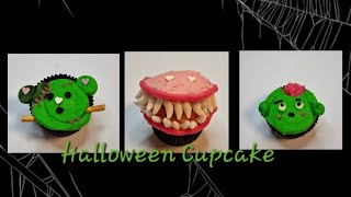 3 Halloween Cupcake Ideas Buttercream Decorating Tutorial cupcake halloweencupcakecupcakeideas [upl. by Adihsaar]