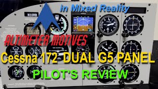 Pilot Review Altimeter Motives Cessna 172 Dual G5 Panel VALUE [upl. by Ienttirb]