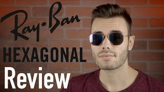 RayBan Hexagonal Flat Lens Review [upl. by Aleekahs682]