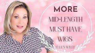 MORE MUST HAVE MID LENGTH WIGS  Ellen Wille wigs  10 Wigs  Add these to your collection [upl. by Tolland639]