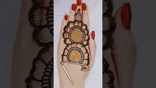 Seftypin 🧷🧷 and coins 🪙🪙 mehndi designs tricks shortvideo ytshorts mehndi vairalvideo [upl. by Nylevol]