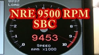 Nascar at NRE Bonneville Record Attempt Nelson Racing Engines Chevy SBC High Rever [upl. by Ahsitra]