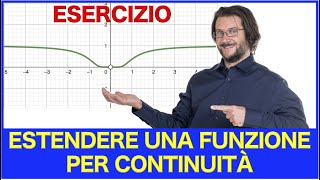 Estendere una funzione per continuità esercizio [upl. by Assiled]