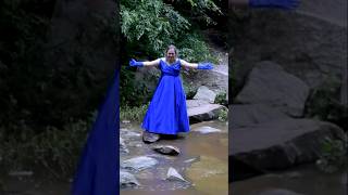 Modeling a Beautiful Satin Prom Dress in the River [upl. by Nyasuh465]